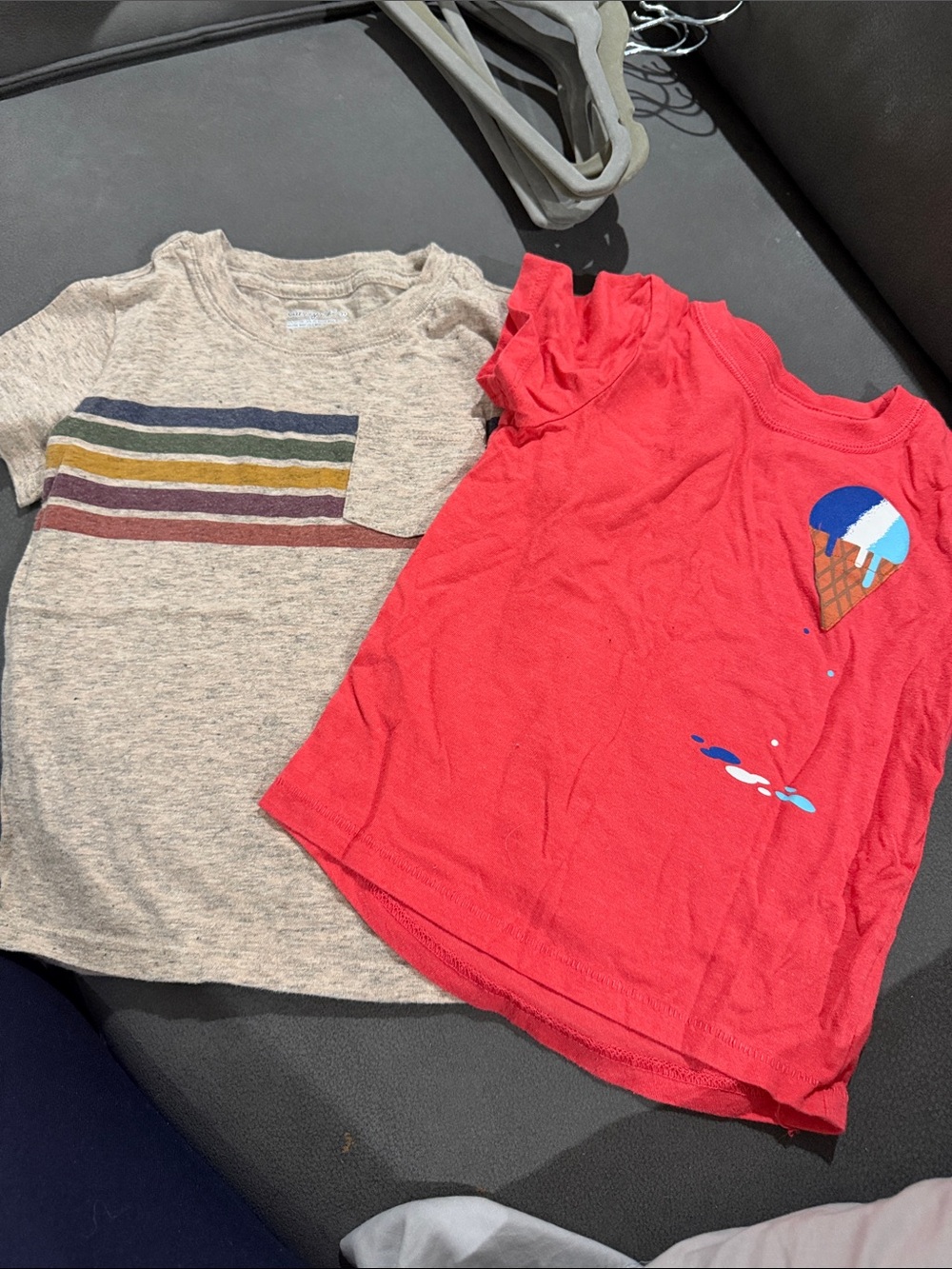 Cat & Jack Red Ice Cream Graphic Short Sleeve Tee